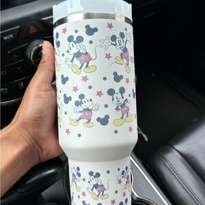 Mickey Mouse White Stainless Travel Tumbler - Disney